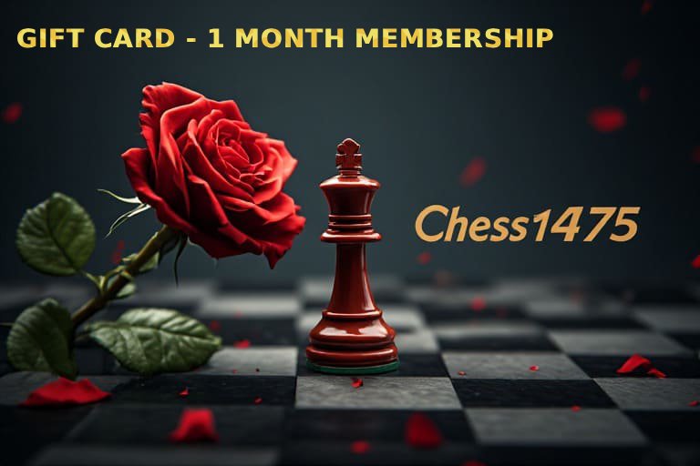 One month membership gift card